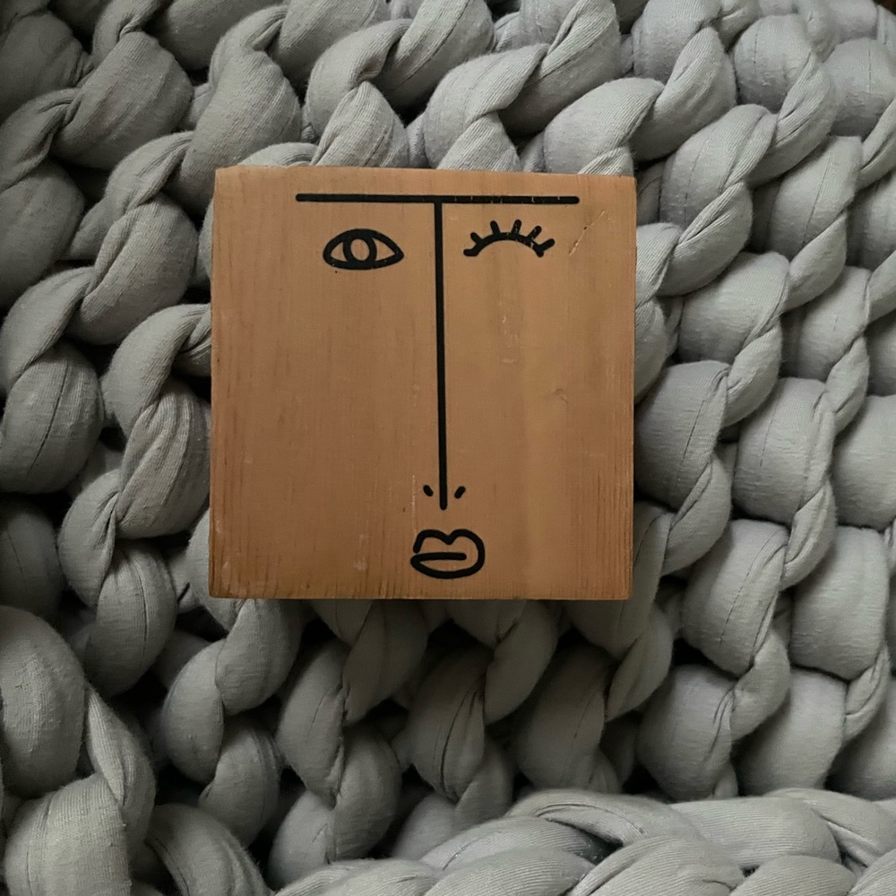 Cute Wood Block Art